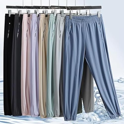 Comfy Fit Pants for Women Over 50, 2025 New Stretch Active - Women's Ultra Stretch Ice Silk Comfort Casual Pants2