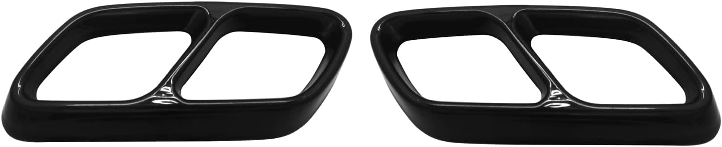 HIGH FLYING 2022 2023 for Mercedes-Benz C-Class W206 Car Exterior Accessories Exhaust Pipe End Tip Pipe Mufflers Cover Trim Stainless Steel Black 2pcs (Not fit C300)