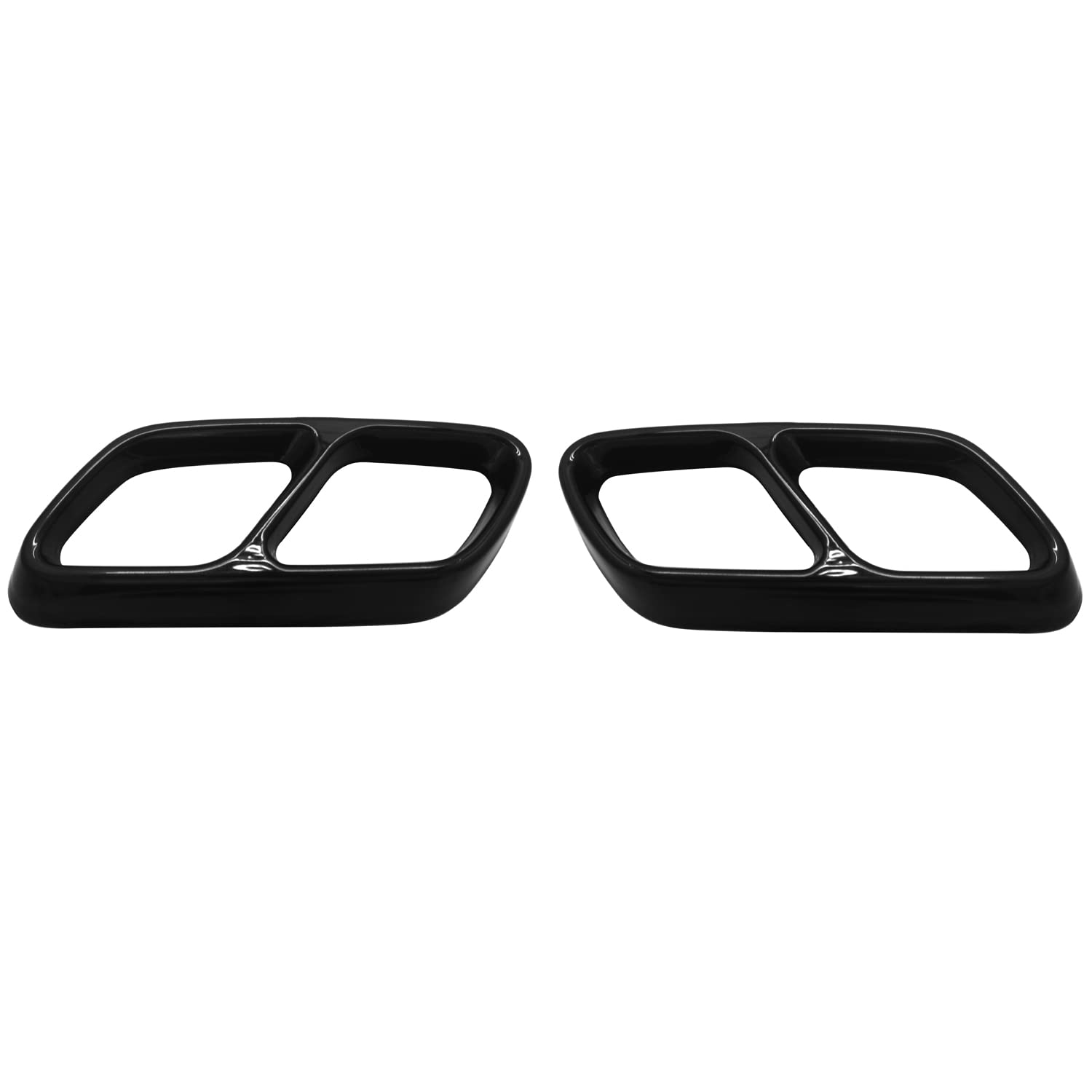 Diffusore di scarico cromato acciaio inox 2 pezzi nero per Classe C W206 T S206 AMG Line 2022