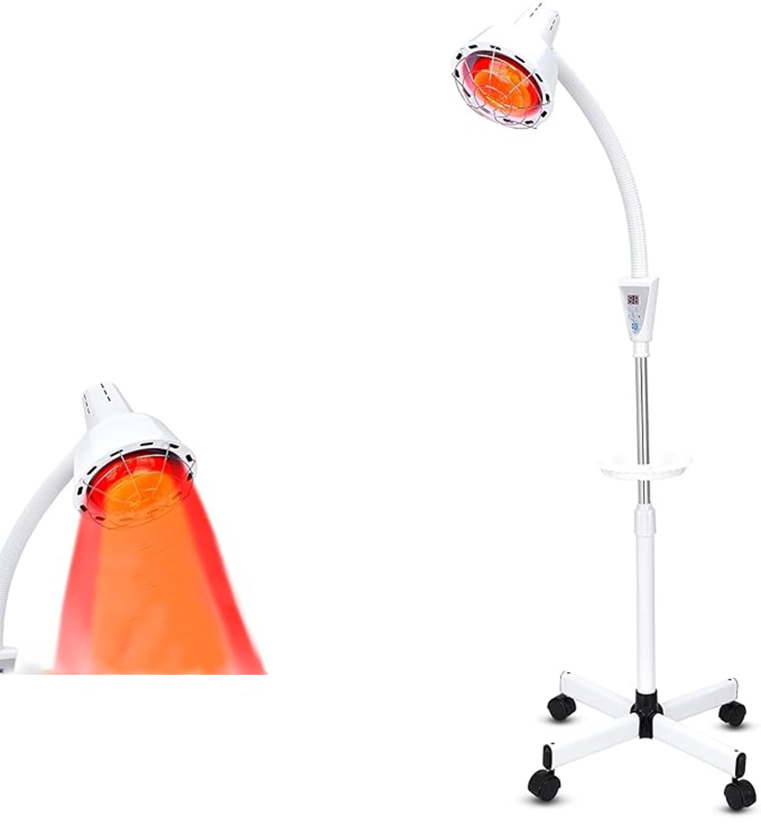 Infrared Light Therapy 275W Red Infrared Therapy Lamp for Body or Pain Therapy Device with Timer and Adjustable Height Stand,The best gift for family