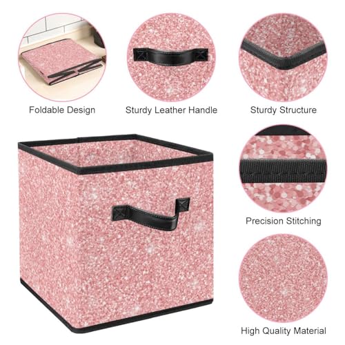 Boîte de rangement avec poignées solides et structure pliable en tissu cube