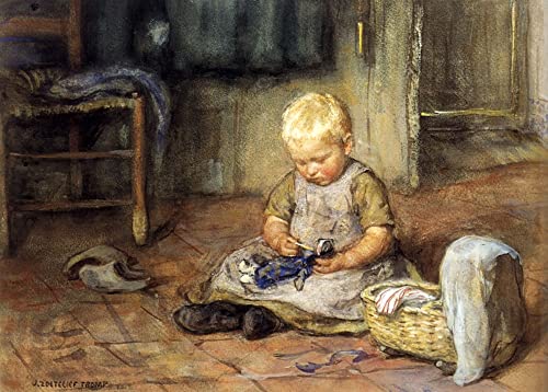 Poster sur toile sans cadre La Petite Mère Jan Zoetelief Tromp déco murale 58x90 cm