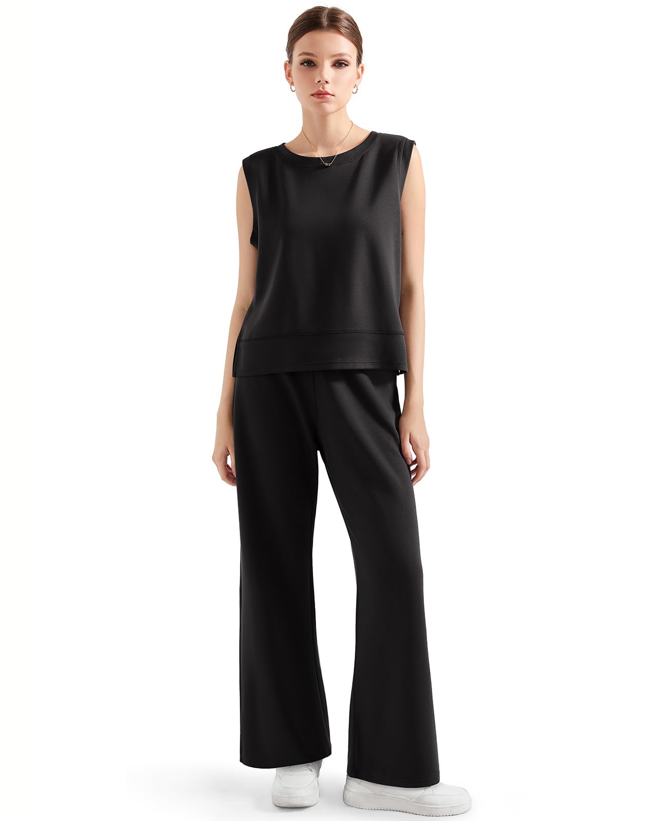 Photo 1 of SUUKSESS Women's Black Modal Lounge Set - M