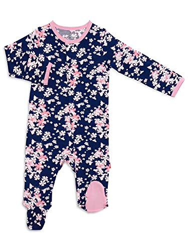 Image of Magnetic Me Footie Pajamas Soft Modal Baby Sleepwear with Quick Magnetic Fastener | Boys and Girls Sleeper Preemie-24 Months