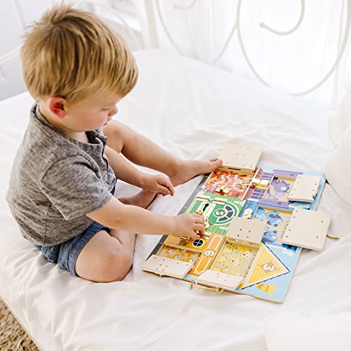 Melissa & Doug Wooden Latches Board - Sensory Activity Toy For Kids, Doors And Locks, Busy Board, Toddler Toys For Ages 3+ #TOP4