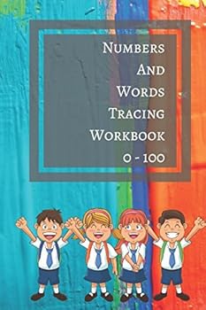 Paperback Numbers And Words Tracing Workbook 0 - 100: Number Trace Book Small Book