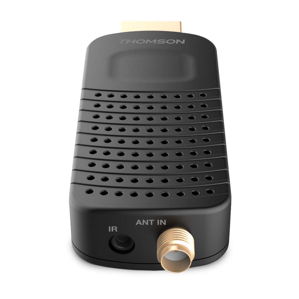 Thomson THT82 Décodeur HDMI Stick TNT Full HD|DVB-T2|Compatible HEVC265|Récepteur/Tuner TNT avec Fonction enregistreur |USB| Dolby Digital Plus|, TNT Dongle HDMI DVB-T2