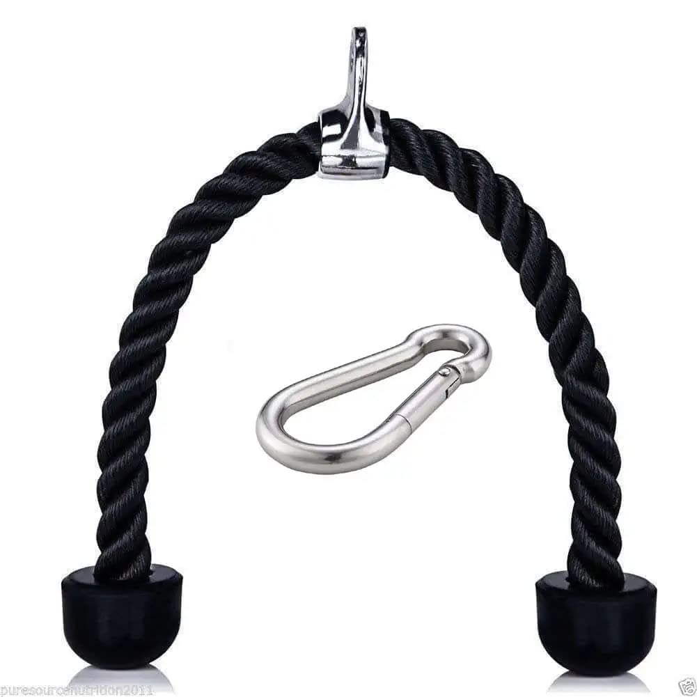 ZEBB Tricep Pull Down Rope Gym Cable Rope Handle Professional Tricep Rope for Gym Free 1 Safety Lock (B0BDF24D4D) Amazon Price History, Amazon Price Tracker