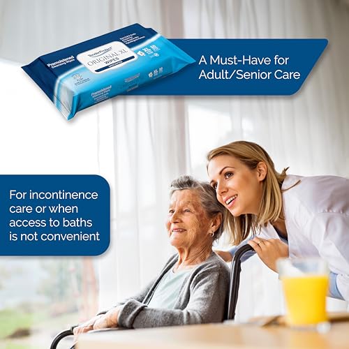 TenderProtect® Original XL Premium Adult Wipes (600 Ct), Extra-Large 9"x12" Wet Wipes with Aloe, Wash Cloths for Babies & Elderly, Incontinence, Hands & Body Cleaning - Image 5
