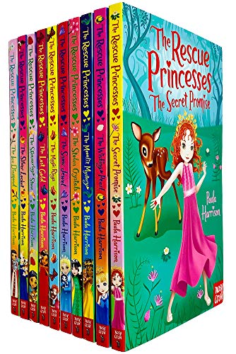 The Rescue Princesses Series Books 1 - 10 Collection Set By Paula Harrison (Secret Promise, Wishing Pearl, Moonlit Mystery, Stolen Crystals, Lost Gold & MORE!)
