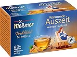 Meßmer WÄRMENDE AUSZEIT | Würziger Kurkuma | 20 Teebeutel | Vegan | Glutenfrei | Laktosefrei