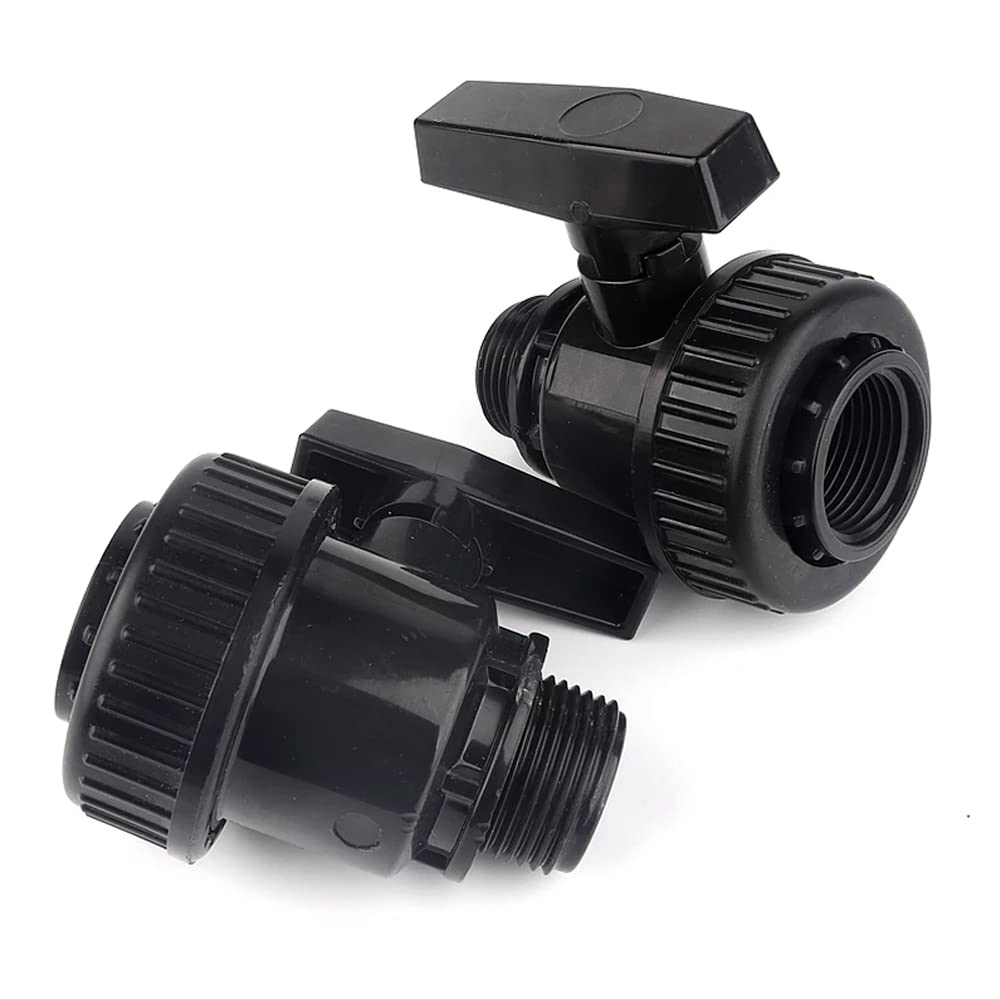 Valvola In PVC Da 3/4 Per Contenitori Acqua Piovana Con Adattatore Per Tubo - Rubinetto A Innesto Per Cisterne E Bidoni - 4