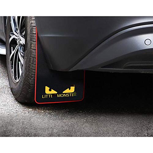 Yunm 4 Pcs Car Rubber Mudguard Mud Flaps Splash Guards Rubber Mudguard For Sports Mud Flaps Guards Splash Front And Rear Universal (Lm) #TOP2