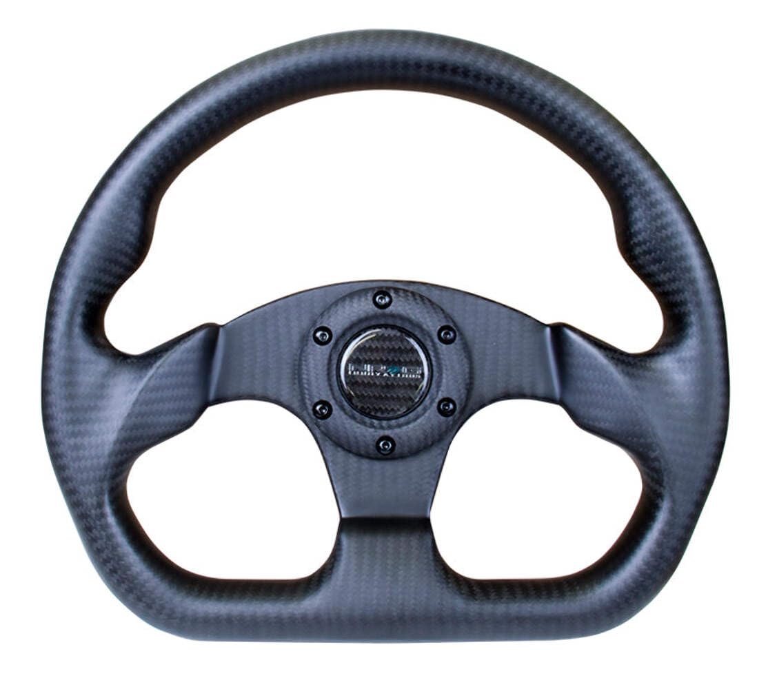 NRG Innovations NRG-ST-009CF-MB ステアリングホイール - マット 