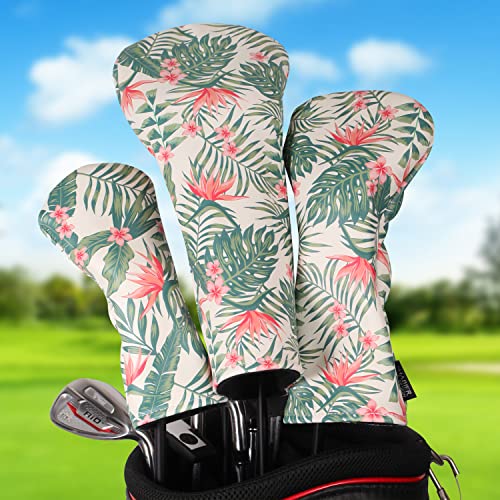 SHABIER Couvre-Club de Golf de Style hawaïen Hybird pour Club de Golf Taylormade M5 M6 (Couvre-tête Hybird) – vue 5
