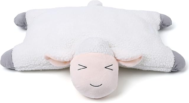 OmeHoin Sheep Scented Lavender Pillow Stuffed Animal, White Sheep Scented Lavender Pillow for Birthday for Boys, Girls and All Ages (white)