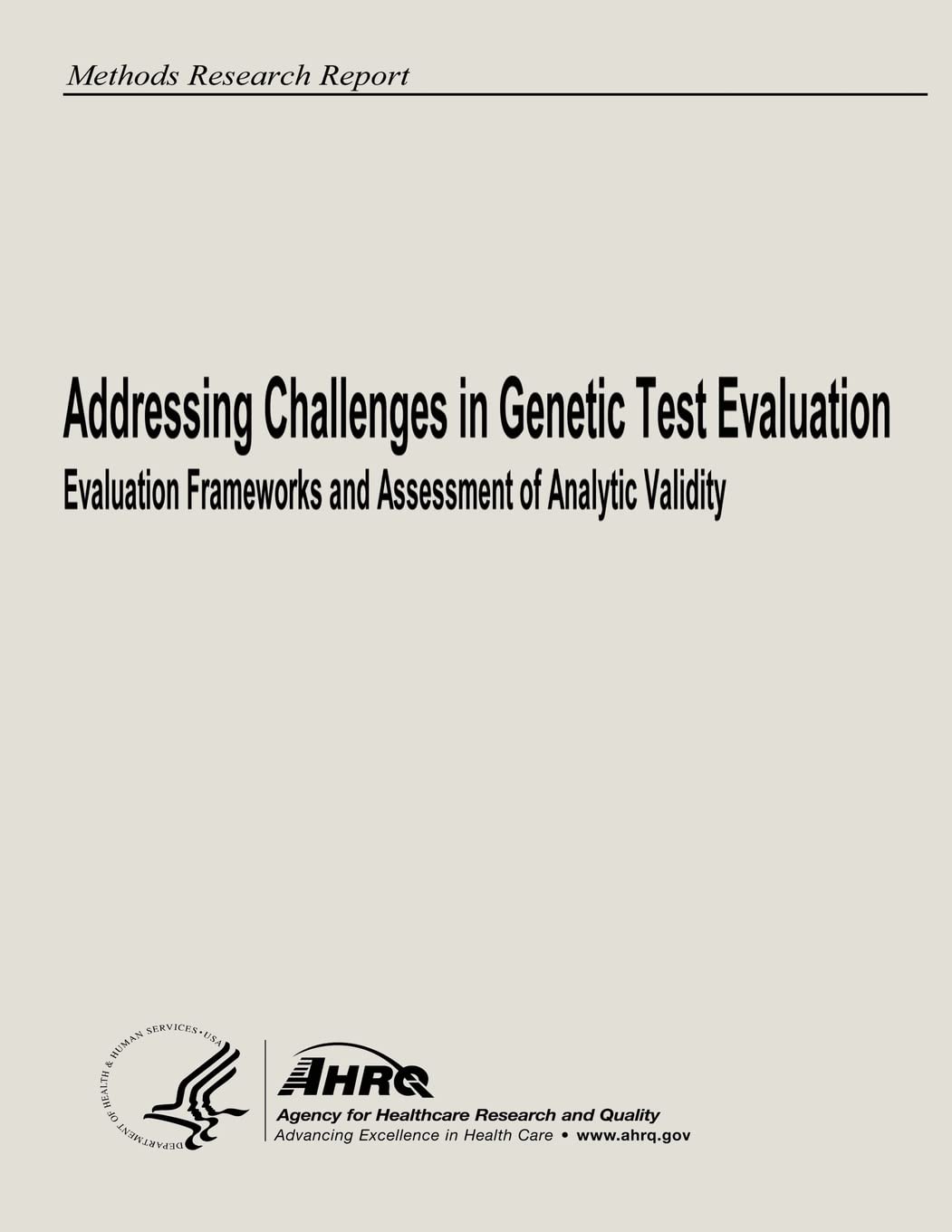Addressing Challenges in Genetic Test Evaluation: Evaluation Frameworks and Assessment of Analytic V