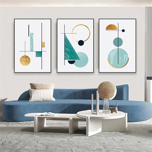 Affiches abstraites minimalistes pour habiller un mur vide sans cadre
