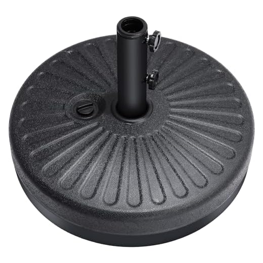 Best umbrella stand for 9 foot umbrella Durable 80lbs HDPE Umbrella Stand Base