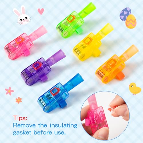 Haooryx 36 Pcs Easter Bunny LED Finger Lights for Party Favors