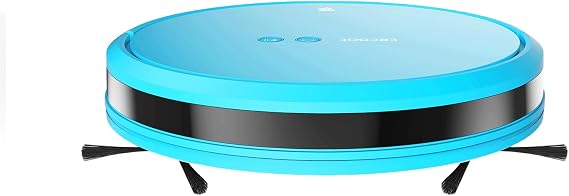 2-in-1 Robot Vacuum Cleaner for Home Slim Body 1800 Pa Suction 100min Runtime Self-Charging Robotic Vacuum and Mop Compatible with WiFi/APP/Button/Remote Control Ideal for Hard Floor, Pet Hair (blue)