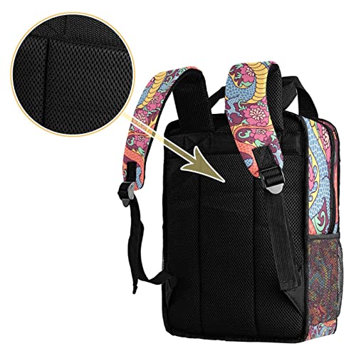 Sac à dos garçons drapeau américain rétro scolaire réglable Taille Unique - 4