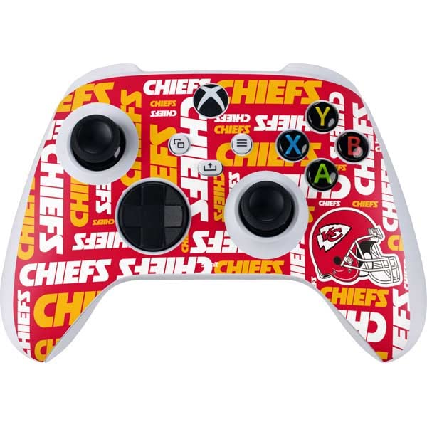 Skinit Decal Gaming Skin Compatible with Xbox Series S Controller - Officially Licensed NFL Kansas City Chiefs Red Blast Design