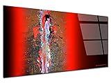 Tableau déco Abstract red and black reproduction sur Verre Acrylique, Cette impression sur Verre Acrylique 5 mm tendance est idéale pour offrir ou disposer chez soi.