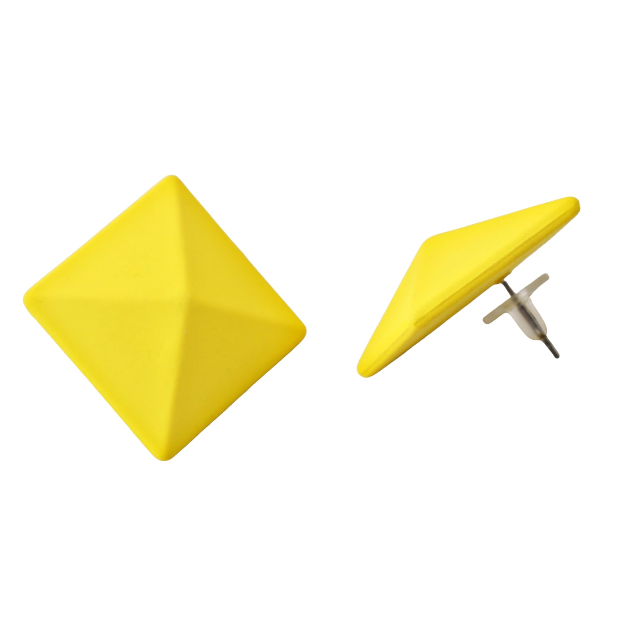 Lucky Jewellery Designer Yellow Color Square Shaped Tops Earring For Girls & Women (75-CHTP-1210-M) (B0CWPHC83M) Amazon Price History, Amazon Price Tracker