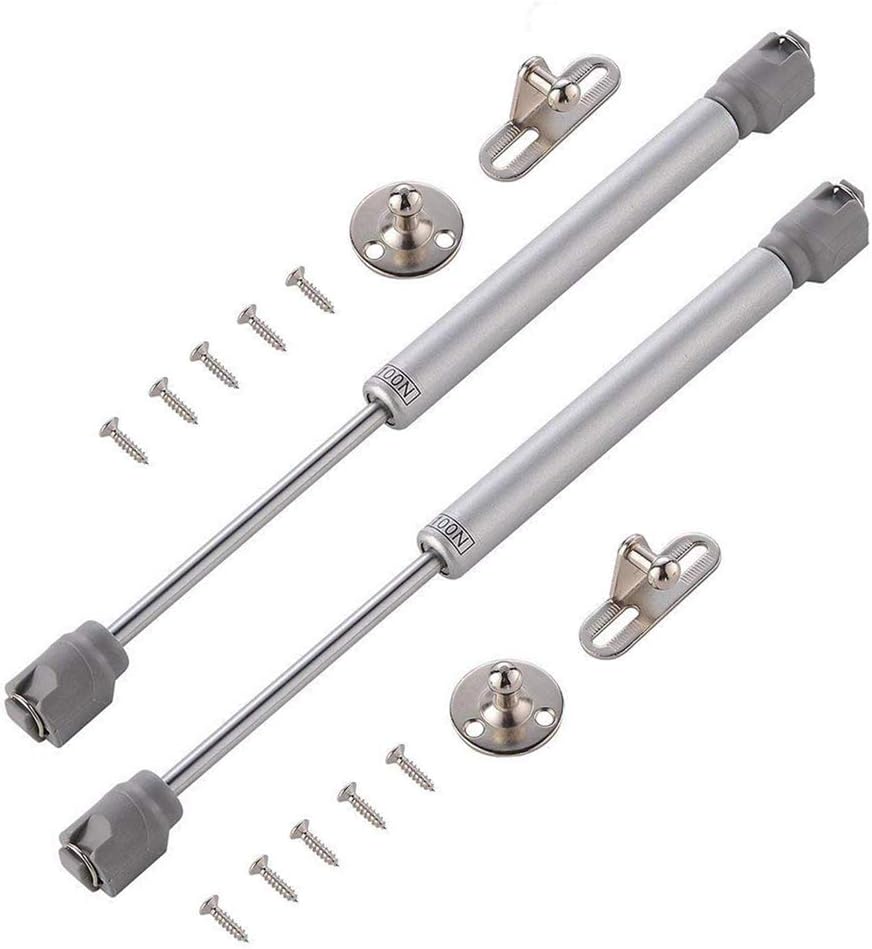 HOWDIA 100N /22lb Gas Struts for Heavy Lid, Soft Open Gas Strut Gas Spring Gas Shocks Lift Supports, Safety Lift Support Lid Hinge for Cabinets Toy Box, Pack of 2