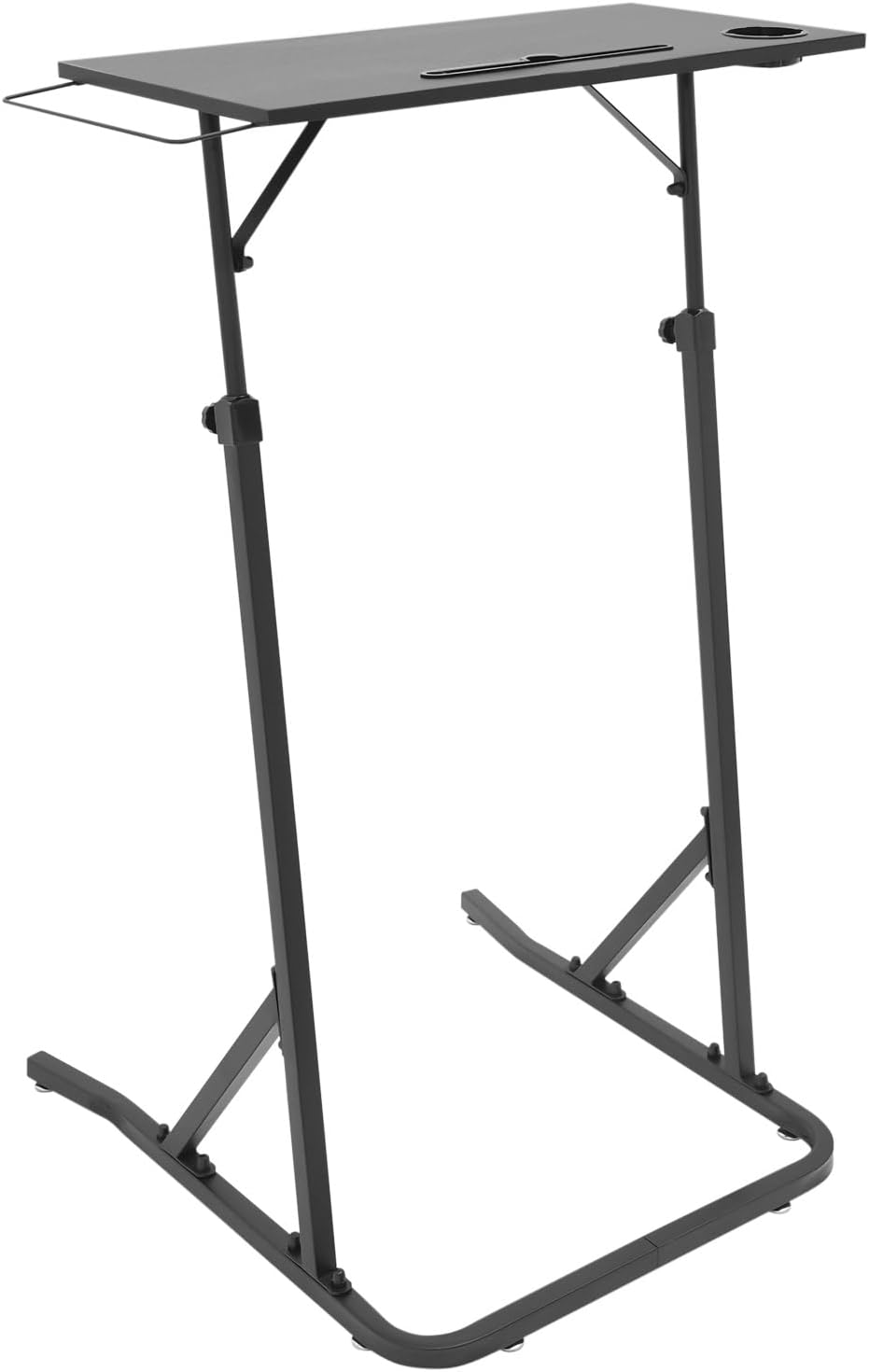 Adjustable Bike Trainer Desk, Bike Trainer Stand Table - Adjustable Height Bike Deak Laptop Stand Non-Slip Surface