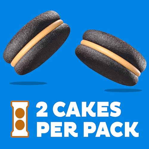 OREO Peanut Butter Creme Cakesters Soft Snack Cakes, 5 - 2.02 oz Snack Packs