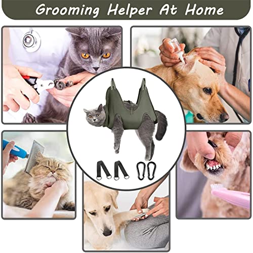 Image of FEEGO Pet Grooming Hammock for Small Dogs & Cats, Dog Grooming Hammock, Pet Grooming Sling, Dog Grooming Harness, Pet Nail Clip Bag for Grooming, Cat Grooming Sling for Trimming Nail and Ear /Eye Care