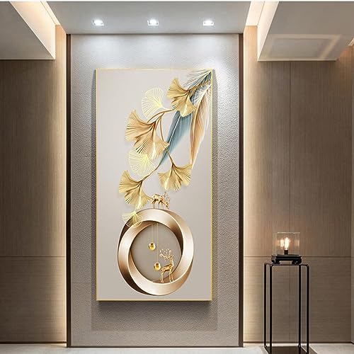 Affiches Ginkgo doré KEBIA 30x60cm pour décoration de salon et chambre sans cadre