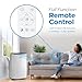 BLACK+DECKER Portable Air Conditioner, 8,000 BTU (3,950 BTU SACC) for Rooms up to 400 Sq. Ft., Portable AC with Follow Me Remote Control and Window Kit, BPACT08WT, White