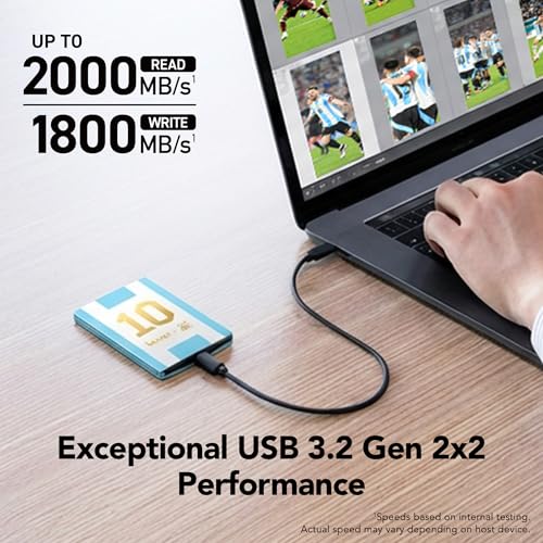 Image of Lexar 1TB SL500 Portable SSD, AFA Edition, World Cup, Compatible with PC & Mac, iPhone, Smartphones, Tablets, PS5, Xbox, Up to 2000MB /s Read (LSL500X001T-RNXNU)