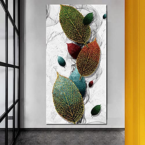 Peinture salon couloir moderne pour habiller un grand mur blanc sans cadre