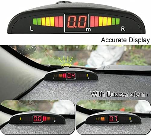 Multibao Car Auto Vehicle Reverse Backup Radar System with 4 Parking Sensors Distance Detection + LED Distance Display + Sound Warning - Image 5