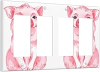 Vista 77 de Cubierta decorativa para interruptor de luz dúplex de 1 banda, placa frontal eléctrica, placa de receptáculo para baño, cocina, decoración del hogar