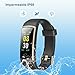 YAMAY Pulsera de Actividad Inteligente, Pulsera Inteligente con Blood Pressure Monitor y...