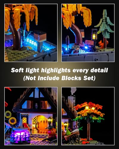 Image of LED Light Kit for Lego 11372 Autumn Cottage Garden Set,Compatible with Lego 11372 Building Blocks Model(Not Include Blocks Set)