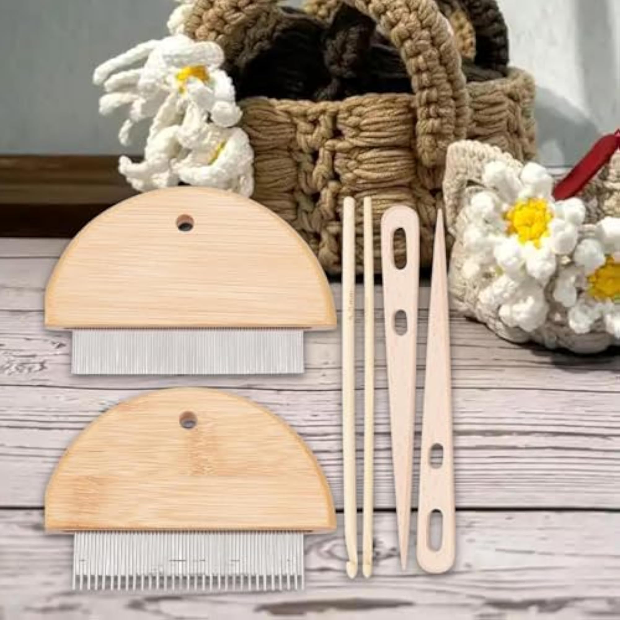 6Pcs Tapestry Weaving Comb Tools Set