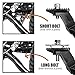 BV Chromium Adjustable Bicycle Kickstand with Concealed Spring-Loaded Latch, for 24-28 Inch - Bike Kickstand, Bike Kick Stands for Adult Bikes, Bike Kickstand 26 inches (Black)