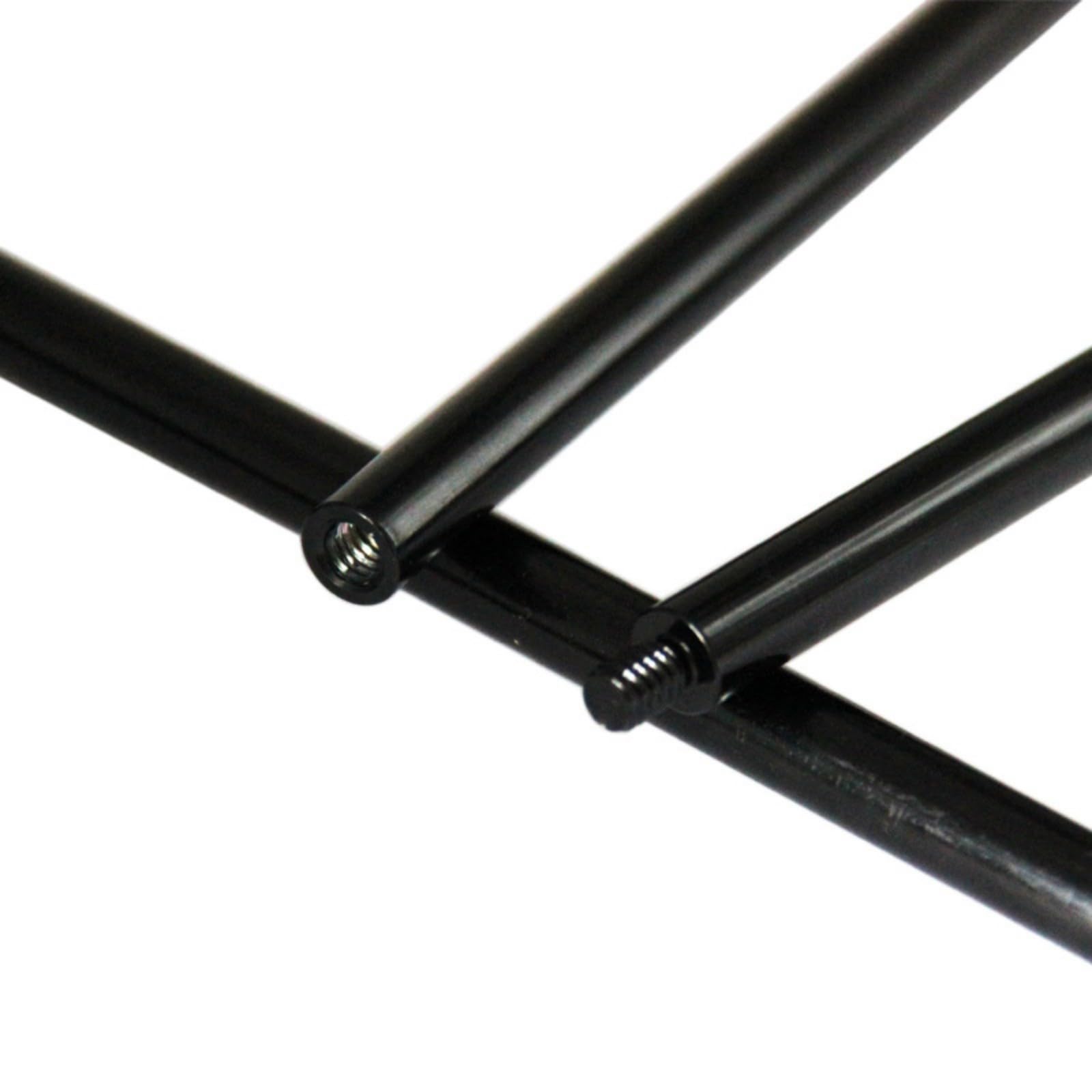 Varilla de extensión extensible para trípode con rosca estándar de 1/4 pulgadas para ajustes de altura del trípode
