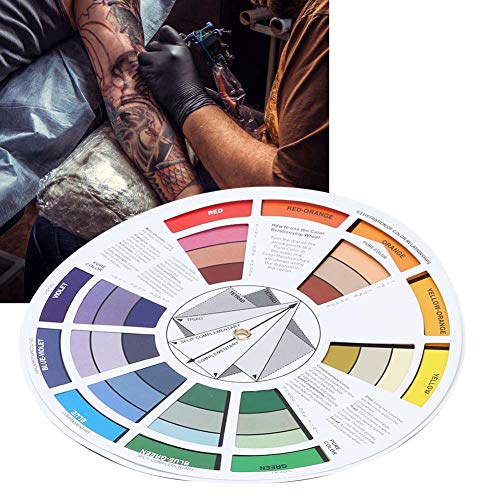 Pigment Color Wheel Tattoo Ink Color Wheel Chart Pigment Color Mixing ...