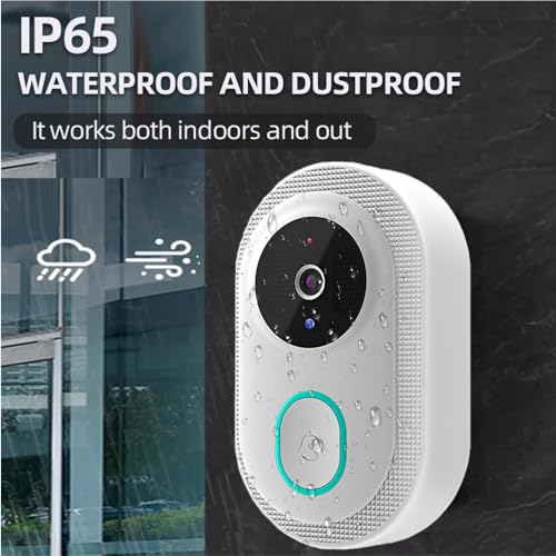 Swokely Smart Doorbell Ring Door Camera Infrared Night Viewing WiFi Wireless Video Bell Camera Rechargeable Video Intercom Doorbell Two-Way Audio Long Transmission Range - Image 3