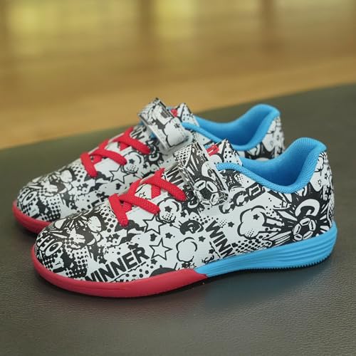 brooman Kids Indoor Soccer Shoes Boys Girls Futsal Soccer Shoes3