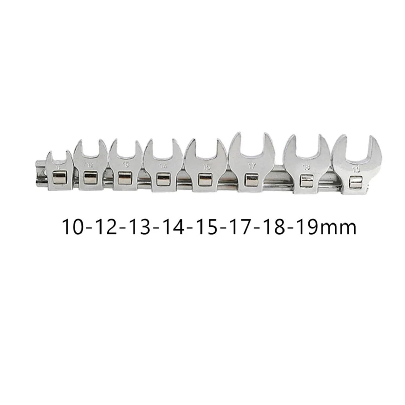 Juego de llaves pata gallo con tuerca 3/8 pulgadas, herramienta Hardware cuadrada cabeza bocina, 8 piezas cuerno toro imperiales