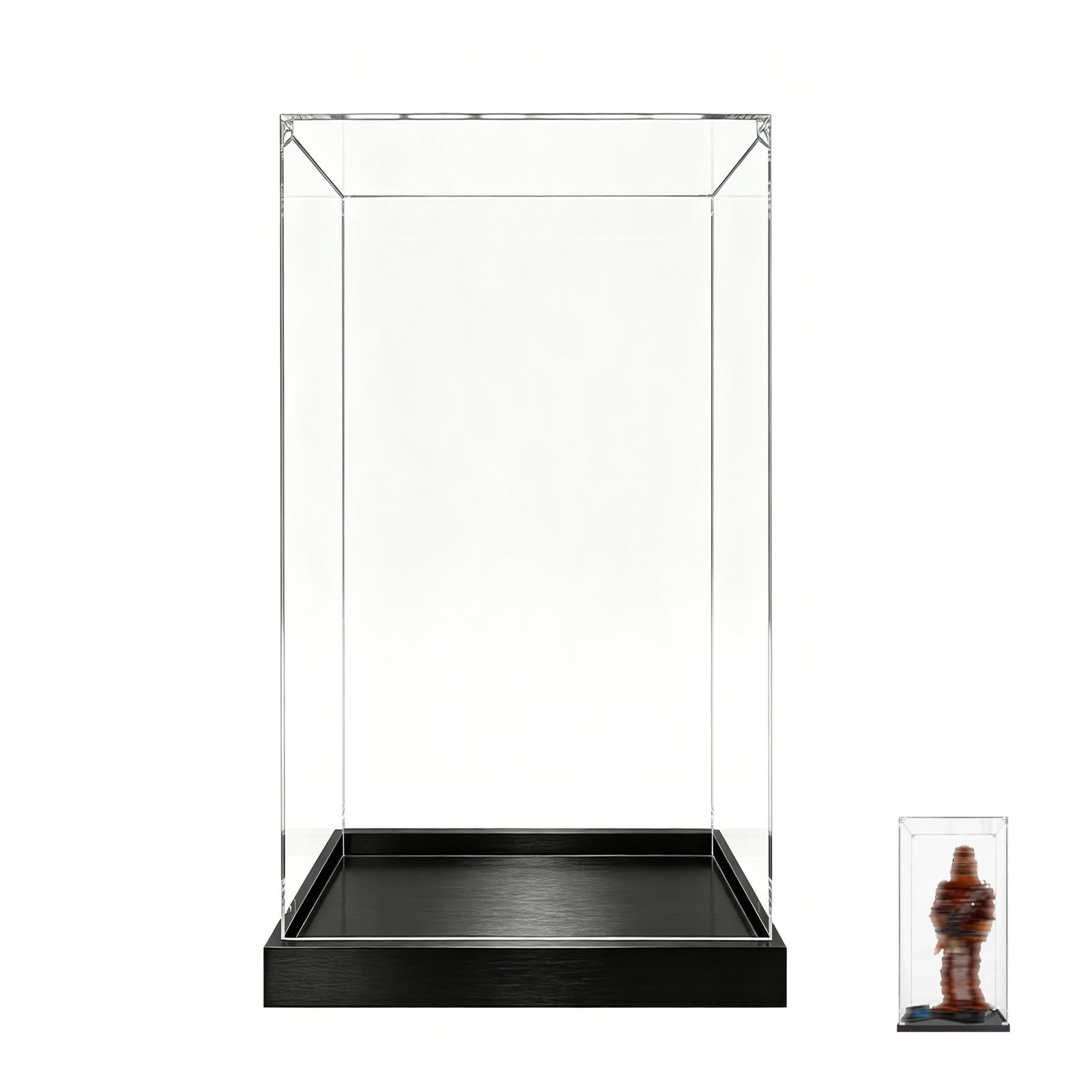 Acrylic Display Case for Lego 75371 Model, Dustproof Clear Storage Box, UV Protection Display Box Compatible with 75371 (Model Not Included) (3mm)