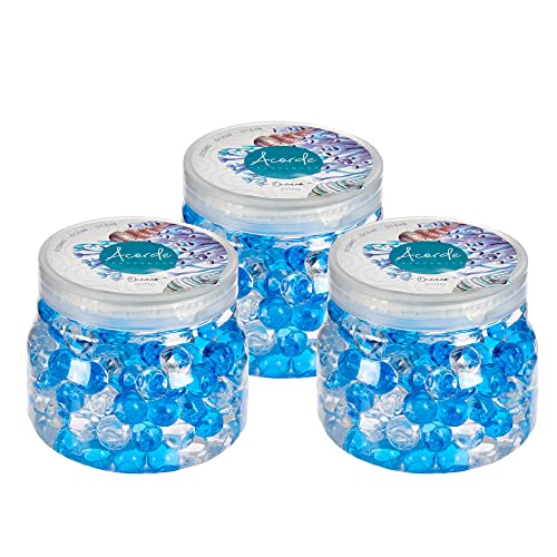 TIENDA EURASIA – Pack de 3 Ambientadores de Bolas, Ambientador de 340gr, Ambientador de Interior, Olor Suave y Agradable, Ambientador Casa, Ambientador Coche (Oceano)